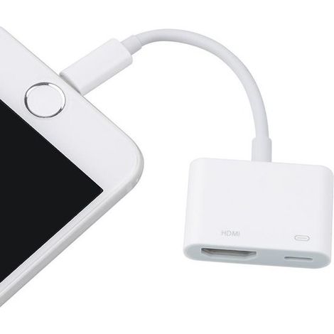 Adaptateur de duplication d'écran de téléphone portable vers téléviseur compatible avec Apple 14, câble de duplication d'écran haute définition Lightning vers HDMI