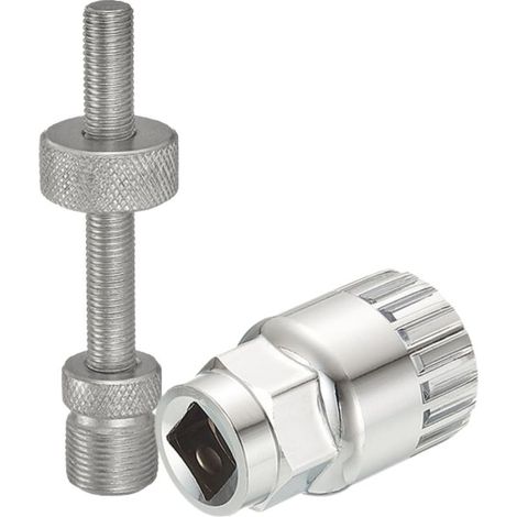 1 extracteur de pédalier, structure à 20 dents, acier chromé, longueur 81,3 mm, pour entretien vélo (1/5)