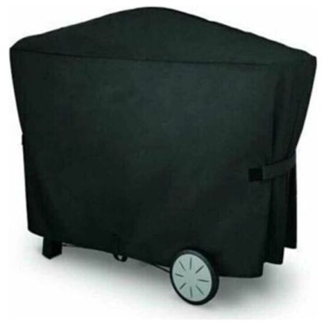 Housse Barbecue Gaz, Bâche Barbecue 112.4X64.1X95.6Cm, Housse Protection Barbecue Exterieur, Tissu Étanche Protection Solaire, BBQ Couverture pour Weber, Noir (1/4)