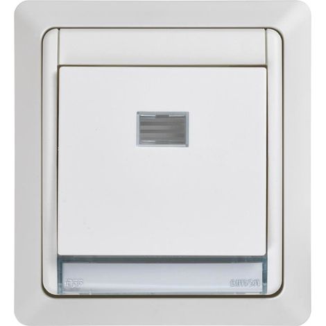 Conmutador SIMON AQUA monobloc empotrar 10AX 250V IP55 gris (1/2)
