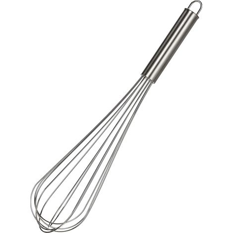 1 Fouet Acier Inoxydable, 32,5 cm, Boucle Suspension, Cuisine Pâtisserie (1/5)