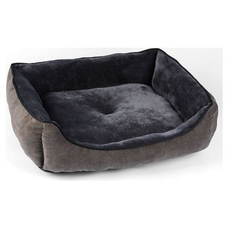 Coussin et tapis pour chat, lit carré simple en flanelle pour animaux de compagnie (50 x 40 x 13 cm) - (1/4)