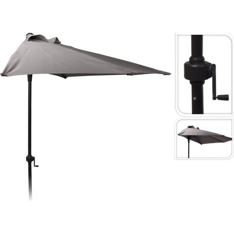 GreenGarden® Balkon Sonnenschirm 250 cm halbrund anthrazit"-"179024024 (1/4)
