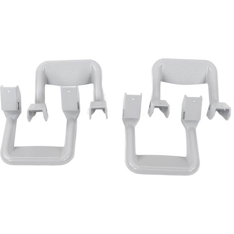 Jeu de 4 marchepieds latéraux en aluminium antidérapant pour camion, compatible Chevrolet Silverado 1500/2500/3500 1999-2020, finition argent. (1/5)