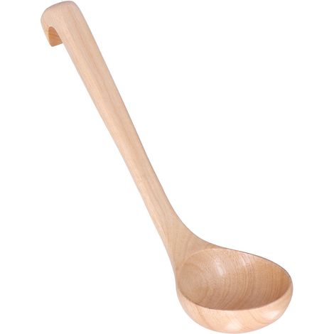 Grande cuillère à soupe à long manche avec crochet, cuillère à huile pour porridge et plats chauds