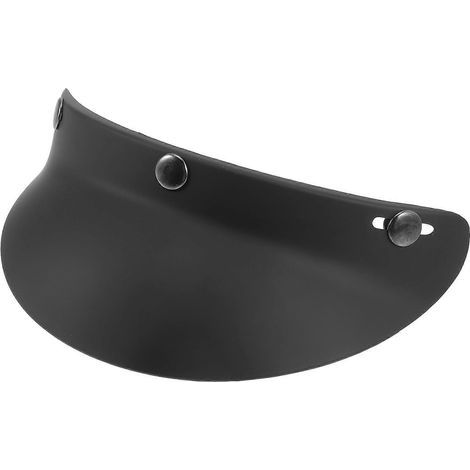 Visière de casque classique, visière de casque vintage, visière solaire anti-lumière, visière de casque de vélo style rétro-21x13cm-Black (1/4)