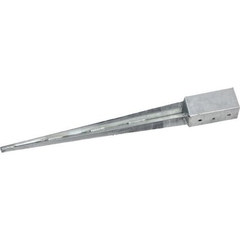 Support poteau à enfoncer 7 X 7 – Galvanisé – Pour béton armé – Fixation rapide sans maçonnerie – Accessoire professionnel – SWG