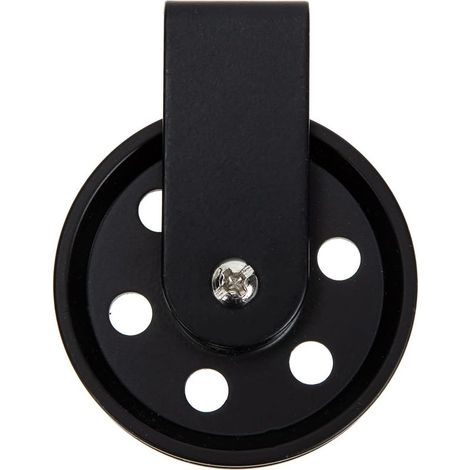 Accessoires D'Éclairage Extérieur Lustre Poulie Roue Pour Lampe Noir Vintage Poulie Câble Poulie Pendentif Luminaires Noir Poulie Roue Corde À Linge Poulie Rustique Poulie (1/5)