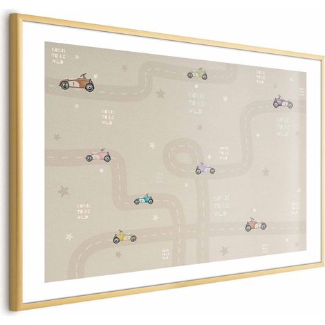 Póster - Coches de carreras (1/4)