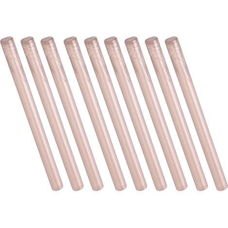 Lot de 10 bâtonnets de cire à cacheter pratiques, sans fumée et flexibles pour enveloppes, cartes et manuscrits. Couleur : Or champagne. (1/5)