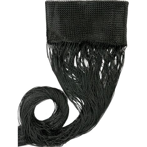 Tenda a Fili Elegante Per Porte Finestre Pannello Divisorio Camere Stanze Ambienti Nero - 100x200 Cm