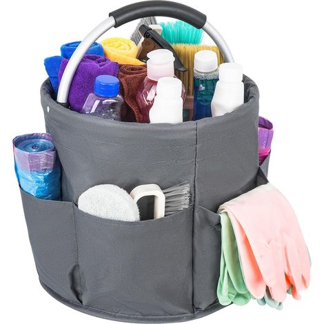 1 Organiseur De Nettoyage Multi-Poches,Tissu Oxford,Rangement Produits,Ménage,Jardin (1/5)