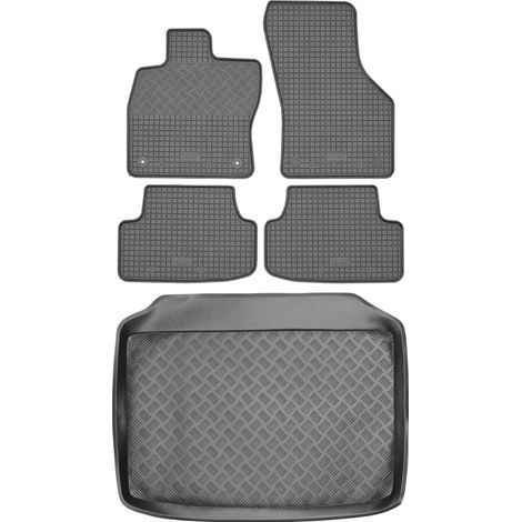 Set di tappetini in gomma per auto e tappetino per bagagliaio per Audi A3 III 8V Hatchback/Sportback dal 2012 al 2020. (1/5)