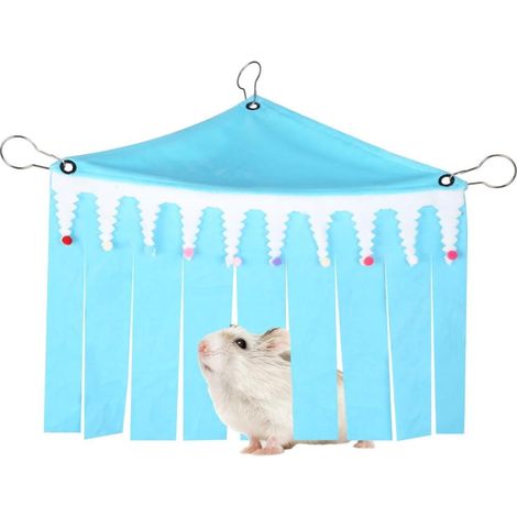 Hamac D'angle Pour Rongeurs - 1 Unité - Flanelle Douce - Cachette Et Plateforme De Jeu - Pour Lapin Cochon D'inde Furet (1/5)