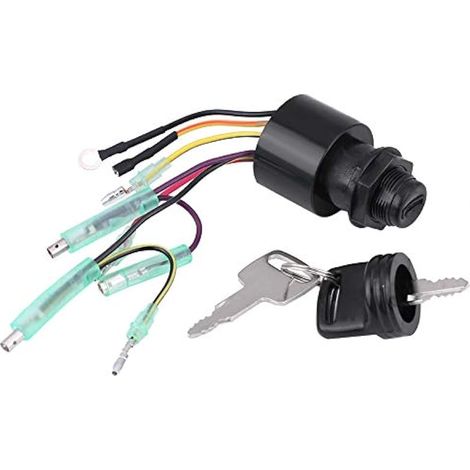 Ensemble de contacteur à clé d'allumage pour moteur hors-bord, boîtier de commande à distance 87-17009 (1/5)