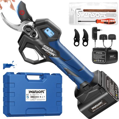 Forbici da potatura a batteria, potenza massima 850W, diametro di taglio 0-30mm, autonomia 6-8 ore (1/2)