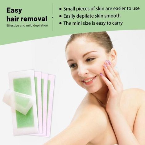 72 Bandes de Cire à Lèvres Petites pour Epilation des Femmes (1/5)