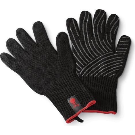 Weber Grillhandschuh-Set (L/XL) mit Silikon-Griffflächen, schwarz (1/2)
