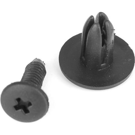 100 Stück Kunststoff-Befestigungselemente für Autos, 6 mm Stoßstangen- und Kotflügelbefestigungsstifte (1/5)