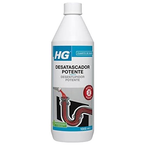 Déboucheur chimique puissant 1L – Agit en profondeur sans endommager les tuyaux – Prêt à l'emploi – Élimine les mauvaises odeurs – HG - 139100130 (1/5)