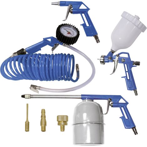 Kit mit 8-teiligem Druckluftkompressor-ZubehÂr fur Scheppach Airbrush