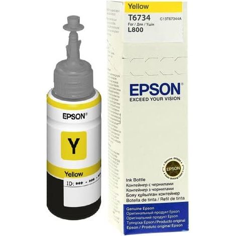 Epson T6734 Yellow ink 70ml  pro L800 (1/2)