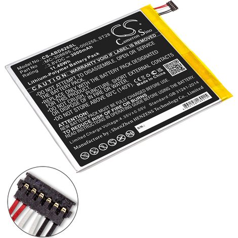 NX - Batterie tablette compatible Amazon 3.8V 3000mAh - 58-000255ST28MC-308695 (1/4)
