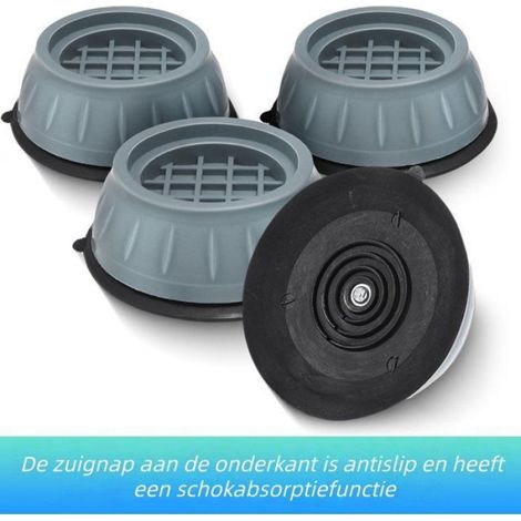Repose-pieds 8 pièces pour lave-linge - pour une meilleure résistance aux chocs, une protection contre le bruit de Femeo (1/5)