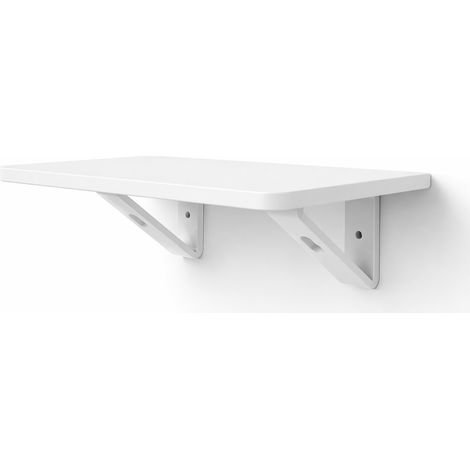 Mini estante organizador de pared blanco para objetos pequeños y decoraciones.