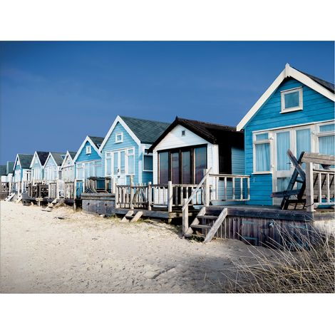 Art for the Home Outdoor Leinwandbild Garten Wanddeko - Strandhaus - 50x70cm (1/5)