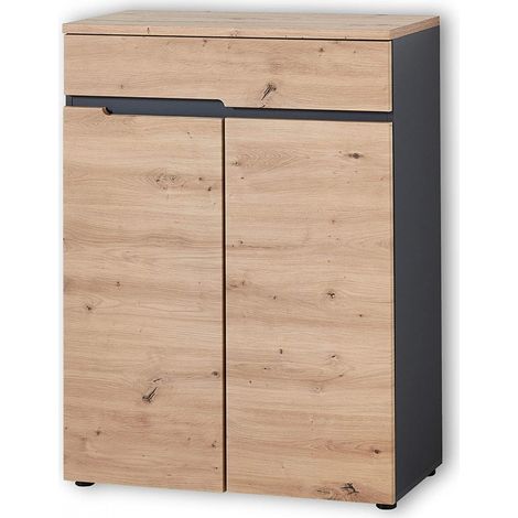 Schuhschrank Garderobenschrank Kommode Flur Diele MEMPHIS ca. 80 x 107 x 38 cm