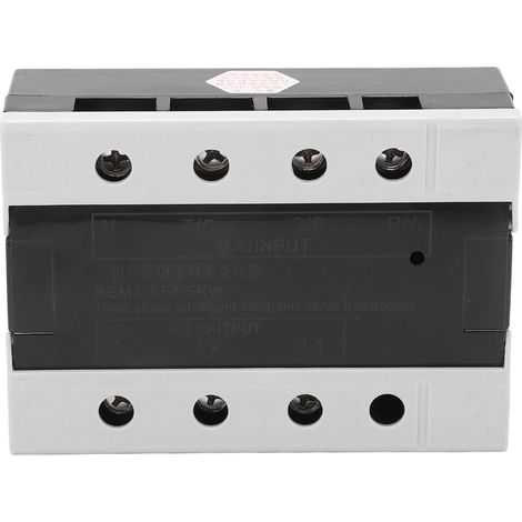 Elektronischer Servotransformator 4,5 kW, 3-phasig, geringe Wärmeentwicklung, geräuscharm, Spannungswandler, Eingang 360–420 V, Ausgang 200–230 V (1/5)