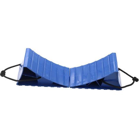 2 cales de roue avec corde pour camping-car, caravane, camion, voiture et quad (1/5)