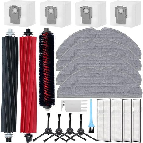 Kit di accessori FOREHILL AiLomey per aspirapolvere Roborock S8 Pro Ultra, 2 spazzole principali, 1 spazzola di pulizia, 4 spazzole laterali (1/5)