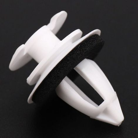 Clips De Panneau De Porte - Nylon 14,2 x 17,8 x 8,2 mm - Blanc - Pour Réparation Intérieure Auto - 50 Pièces (1/4)
