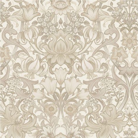 Holden Decor Ornamental Floral Neutral Botanical Paste The Paper Wallpaper (1/4)