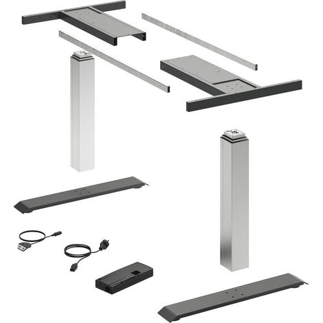 HETTICH LegaDrive Tischgestell-Set Basic silber graphit (1/4)