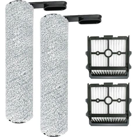 Set di spazzole di ricambio e filtro HEPA per aspirapolvere a secco Floor One S5 Combo, 2 spazzole, 2 filtri HEPA.