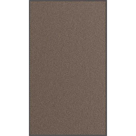 Paillasson d'entrée antidérapant 115 x 200 cm facile à nettoyer moderne en PP marron