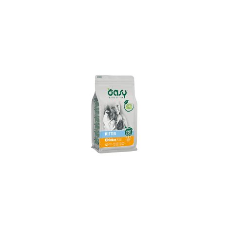 Gatto - Croccantini Kitten Pollo 300 gr- 1,5 - 7,5 Kg OASY - size 300 gr (1/2)