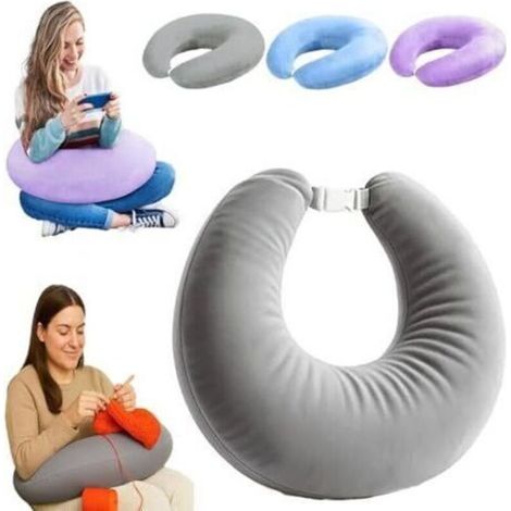 Ergonomic arm pillow – Neck and arm support – Soft crystal velvet – Optimal comfort for reading and gaming (1/5)