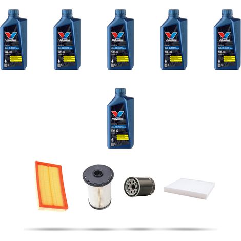 Kit tagliando 4 FILTRI e 6L OLIO compatibile con Ford Focus C-Max 1.8 TDCI 85kw dal 2005 (1/5)