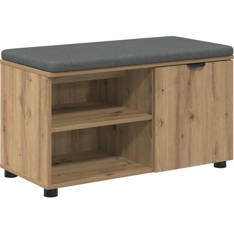 Panca per ingresso Rovere Artigianale 80 x 38 x 46 cm vidaXL