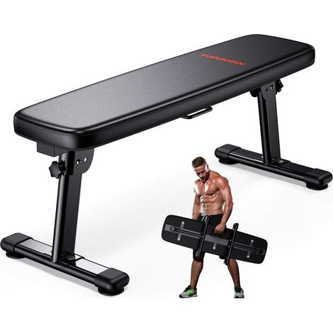 Faltbare Trainingsbank mit Tragegriff Heimtraining WINNOW Schwarz (1/5)