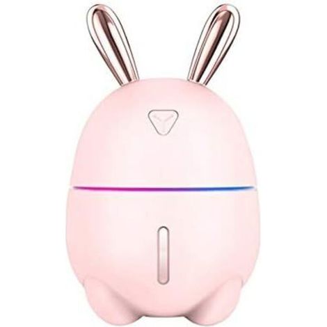 Humidificateur d'air 300ml Lapin Mignon Ultra Silencieux USB Arôme Diffuseur D'Huile Essentielle Bureau Voiture Humidificador Purificateur d'air Brumisateur,Rose-Fei Yu (1/5)