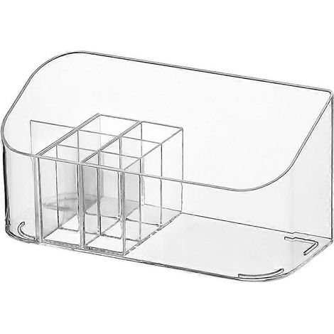 Organisateur de comptoir cosmétique, boîte de rangement transparente pour maquillage, pour bureau (1/5)