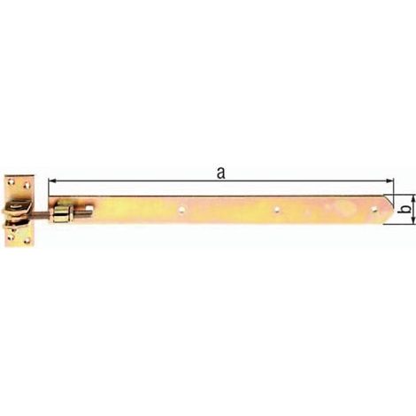 Ladenband B.40mm L.660x40mm S.5mm STA galv.gelb verz.verstellb.um 30mm GAH (1/3)