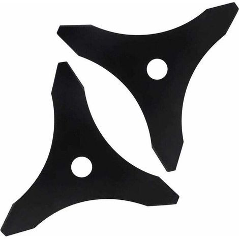 Ahlsen Lame de débroussailleuse universelle 3 dents pour Fresh Green sous croissance et tonte pour Stihl, Husqvarna, Mitox, Echo, Kawasaki et autres machines (1/4)