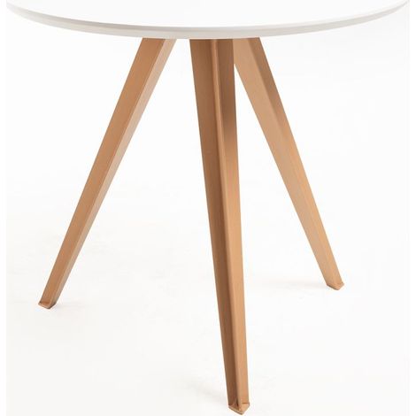 Estilo Nórdico - Mesa Synk Force 80 cm - Blanco (1/5)