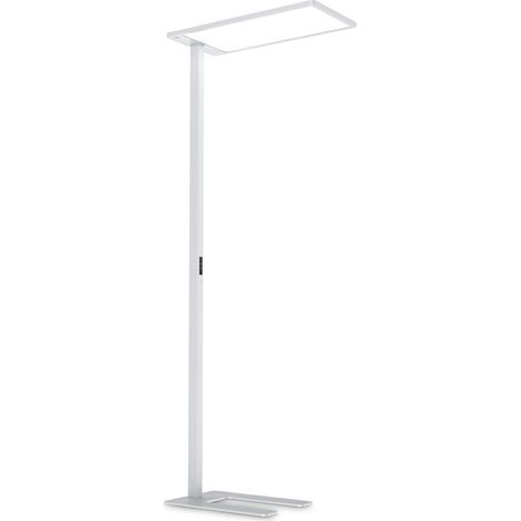 Piantana Moderna Comfort Metallo Bianco Led 76W K Luce Naturale 4000K (1/2)